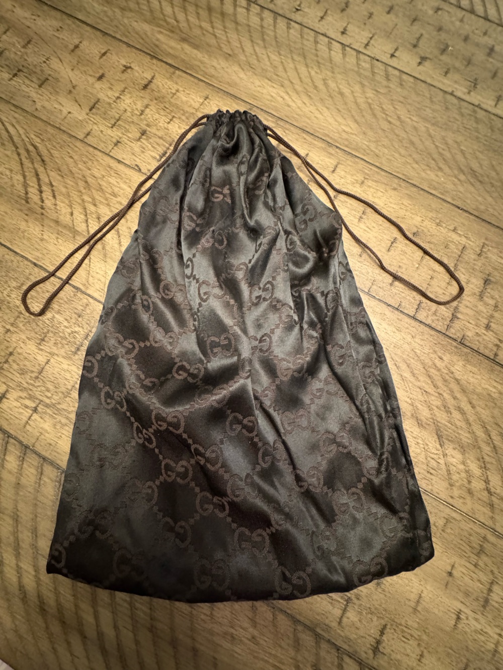 Gucci Vintage GG Monogram Drawstring Dust Bag Made in Italy